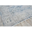 Vintage Looms Power Loom Polyester Light Blue/Beige 4'x6' Area Rug