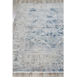 Vintage Looms Power Loom Polyester Light Blue/Beige 4'x6' Area Rug