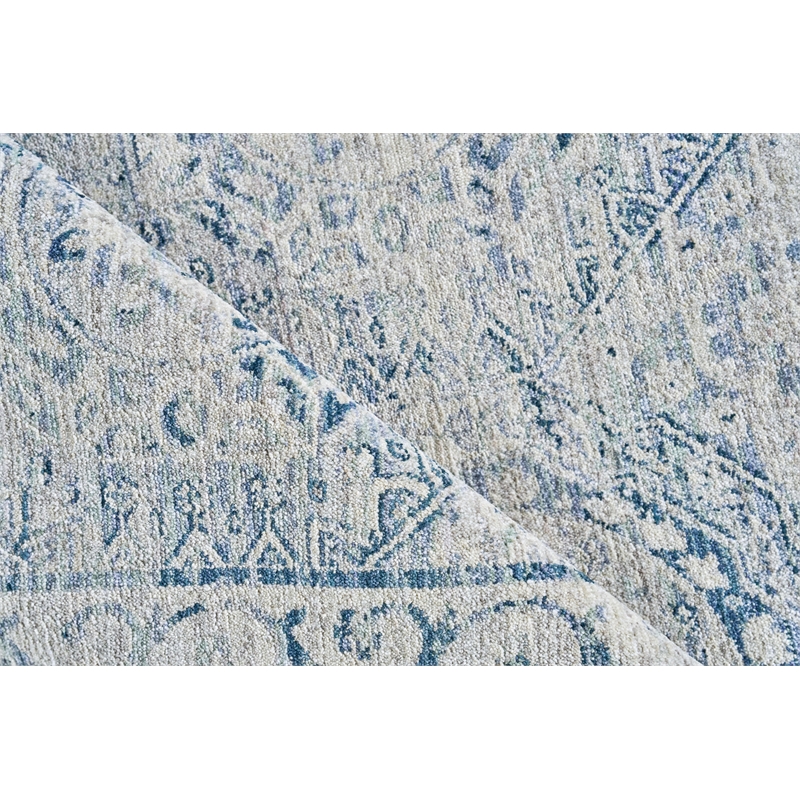 Vintage Looms Power Loom Polyester Light Blue/Blue 14'x18' Area Rug