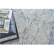 Vintage Looms Power Loom Polyester Light Blue/Blue 4'x6' Area Rug