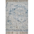 Vintage Looms Power Loom Polyester Blue/Beige 4'x12' Area Rug