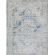 Vintage Looms Power Loom Polyester Blue/Beige 4'x12' Area Rug