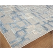 Vista Handloomed Wool/Bamboo Silk Gray/Blue 10'x14' Area Rug