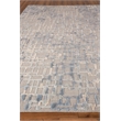 Vista Handloomed Wool/Bamboo Silk Gray/Blue 10'x14' Area Rug