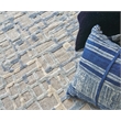 Vista Handloomed Wool/Bamboo Silk Gray/Blue 10'x14' Area Rug