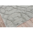Windsor Handloomed Wool/Bamboo Silk Light Silver 8'x10' Area Rug