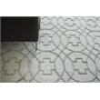 Windsor Handloomed Wool/Bamboo Silk Light Silver 8'x10' Area Rug