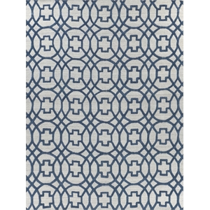 Windsor Handloomed Wool/Bamboo Silk Dark Blue/Gray 14'x18' Area Rug