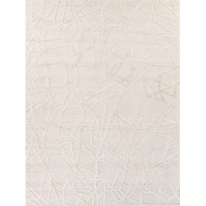 Windsor Handloomed Wool/Bamboo Silk Silver 14'x18' Area Rug