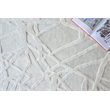 Windsor Handloomed Wool/Bamboo Silk Silver 4'x6' Area Rug