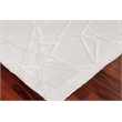 Windsor Handloomed Wool/Bamboo Silk Silver 9'x12' Area Rug
