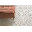 Windsor Handloomed Wool/Bamboo Silk Beige 6'x9' Area Rug