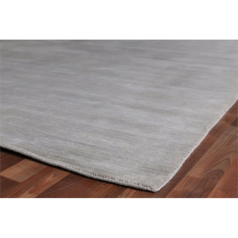 Wool Dove Handloomed New Zealand Wool Blue 9'x12' Area Rug