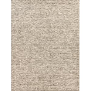 Woven Earth Flatweave New Zealand Wool Beige 6'x9' Area Rug