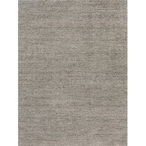 Woven Earth Flatweave New Zealand Wool Silver 6'x9' Area Rug