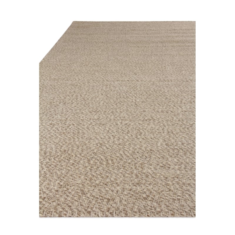 Woven Earth Flatweave New Zealand Wool Beige 6'x9' Area Rug