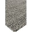 Woven Earth Flatweave New Zealand Wool Black 6'x9' Area Rug
