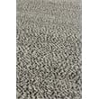 Woven Earth Flatweave New Zealand Wool Black 6'x9' Area Rug