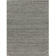 Woven Earth Flatweave New Zealand Wool Black 6'x9' Area Rug