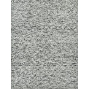 Woven Earth Flatweave New Zealand Wool Silver 8'x10' Area Rug
