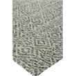 Woven Earth Flatweave New Zealand Wool Black 6'x9' Area Rug