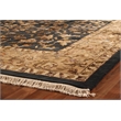 Hand-Knotted Wool/Silk Black/Gold 12'x14' Area Rug