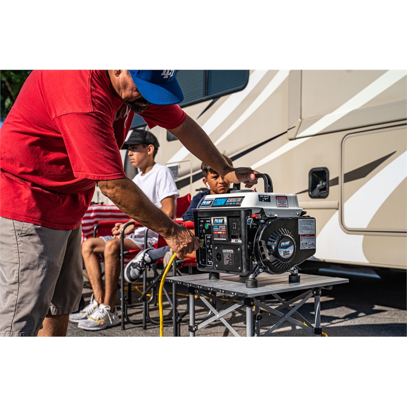 Pulsar 1200 Watt Portable 2-Cycle Generator in White
