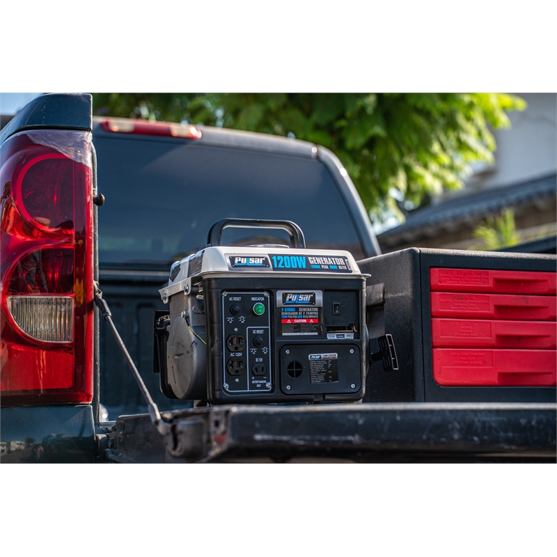Pulsar 1200 Watt Portable 2-Cycle Generator in White