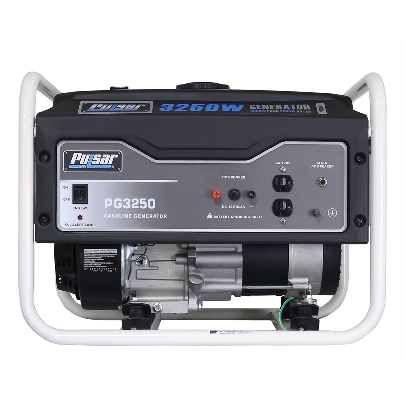 Pulsar 3250 Watt Gasoline Portable Generator in Black
