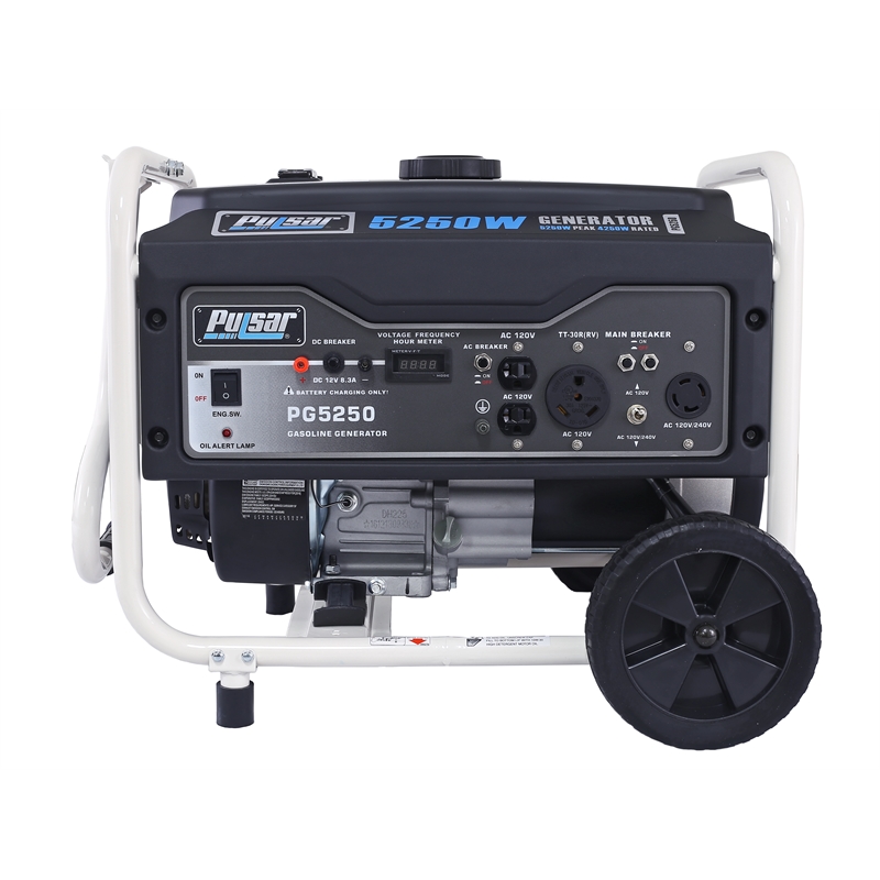 Pulsar 5250 Watt Gasoline Portable Generator in Black