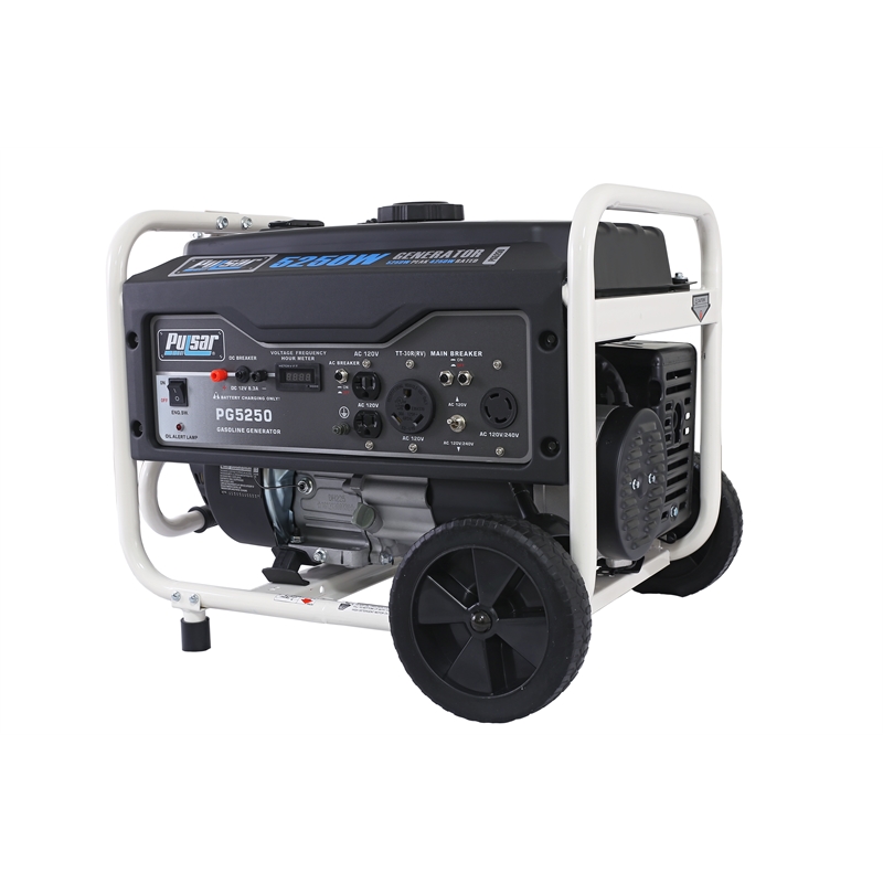 Pulsar 5250 Watt Gasoline Portable Generator in Black