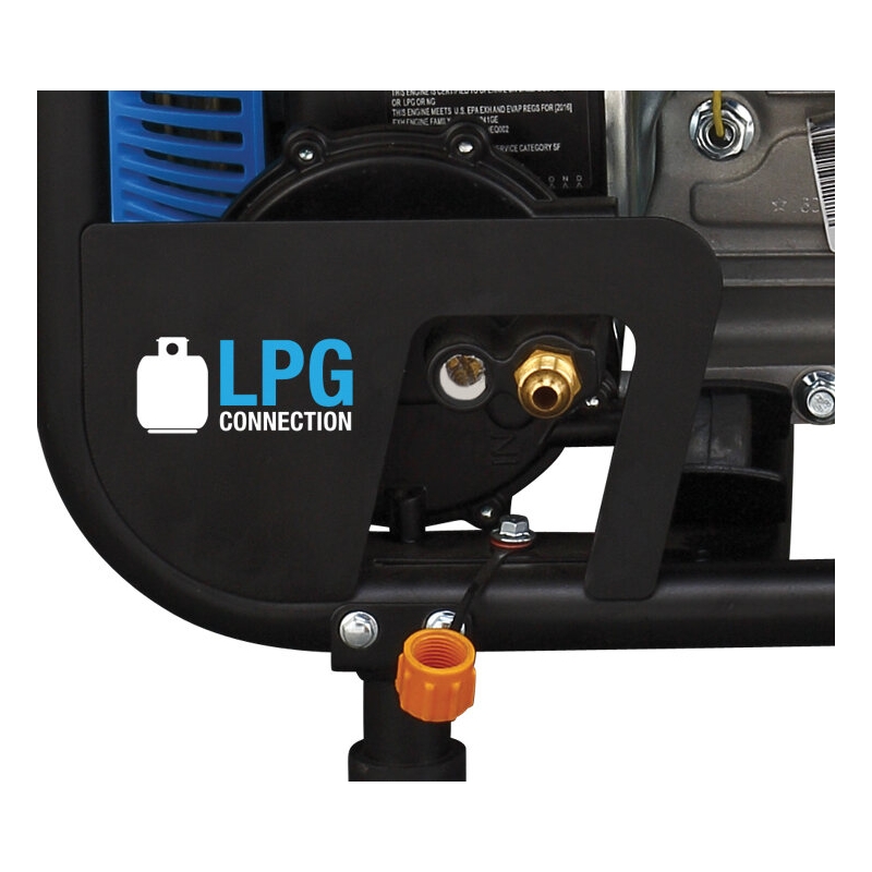 Pulsar 5250 Watt Dual-Fuel Portable Generator in Black