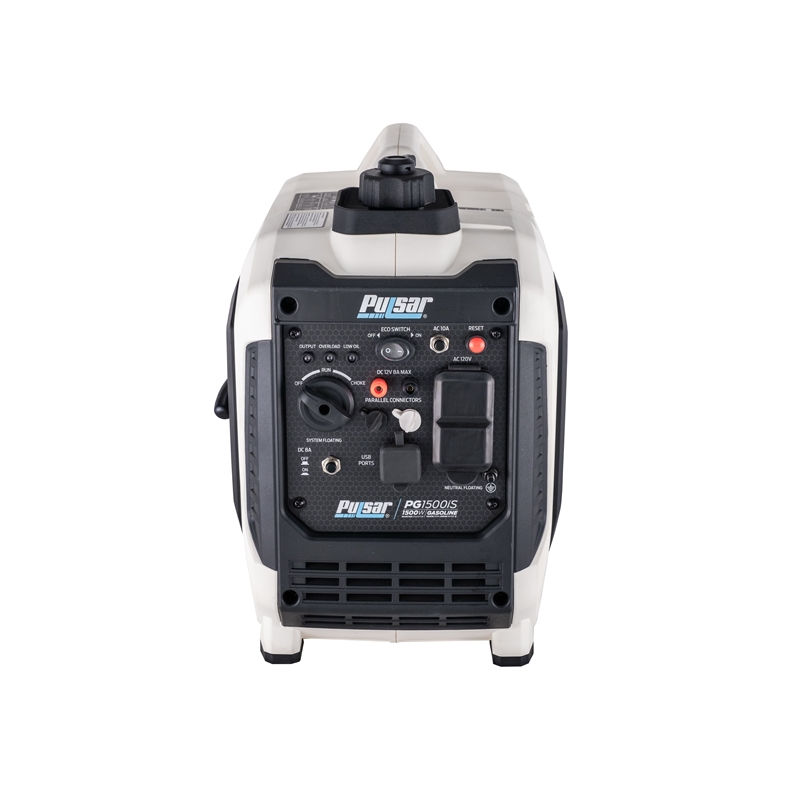 Pulsar 1500W Quiet Portable Inverter Generator in White