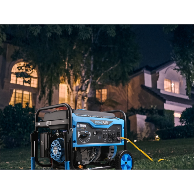 Pulsar 6580 Watt Dual-Fuel Portable Generator in Blue