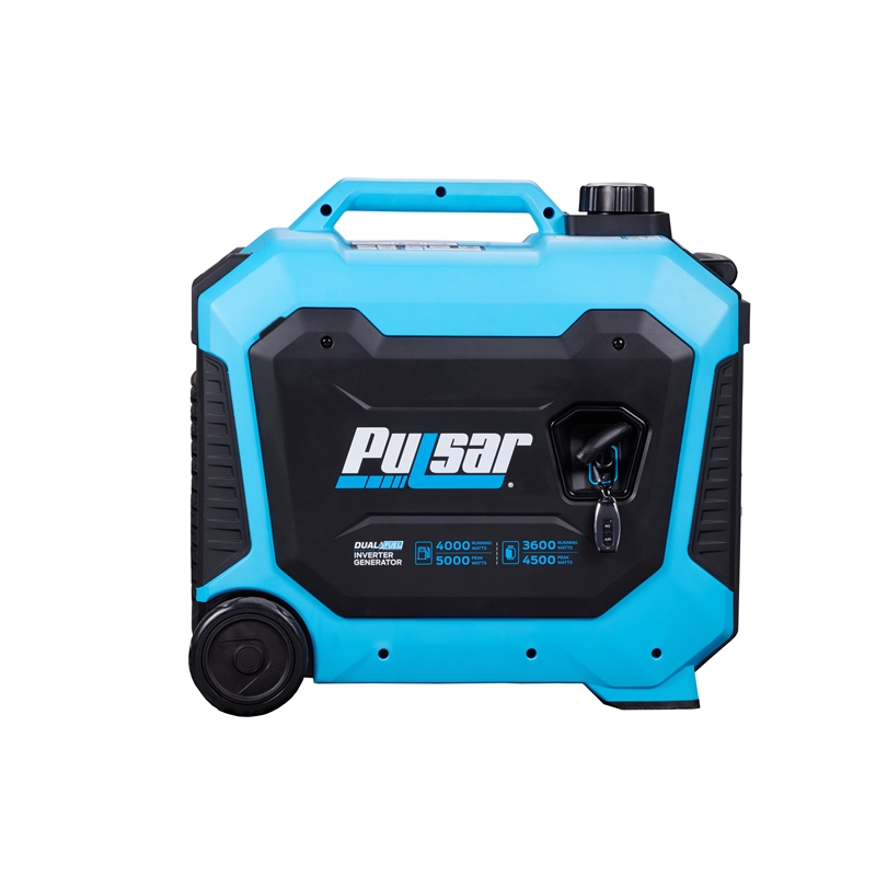 Pulsar 5000 Watt Dual Fuel RV Ready Inverter Generator with Remote Start in Blue