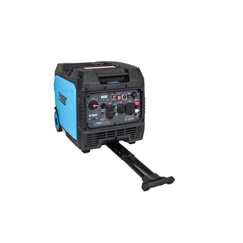 Pulsar 7600 Watt Dual Fuel Inverter Generator with Remote Start in Blue