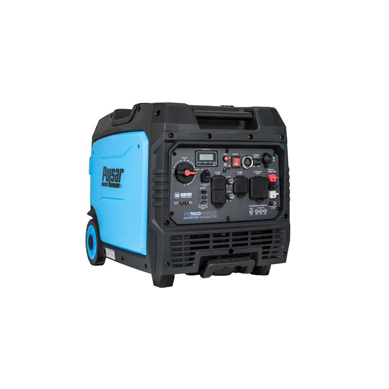 Pulsar 7600 Watt Dual Fuel Inverter Generator with Remote Start in Blue