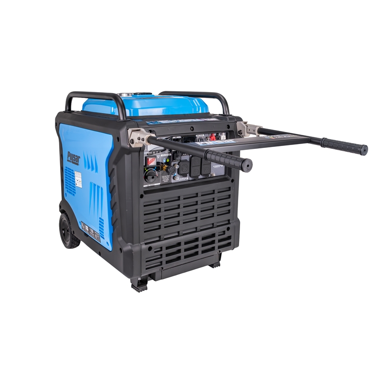 Pulsar 12500 Watt Tri-Fuel Portable Inverter Generator with Remote Start in Blue