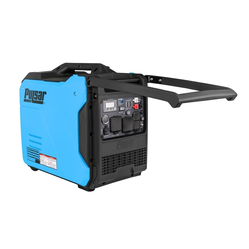 Pulsar 6000 Watt Dual Fuel Inverter Generator with Remote Start in Blue
