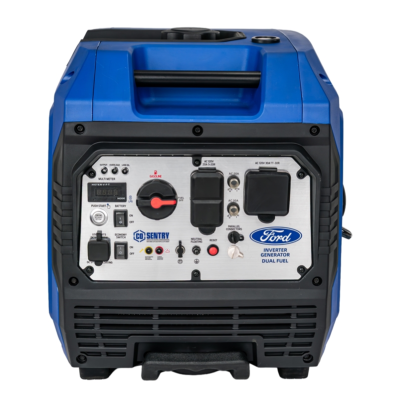 Ford 5500 Watt Dual Fuel Inverter Generator with Remote Start in Blue