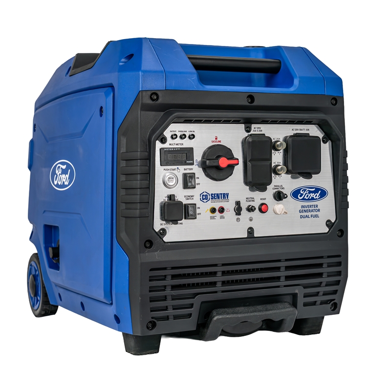 Ford 5500 Watt Dual Fuel Inverter Generator with Remote Start in Blue