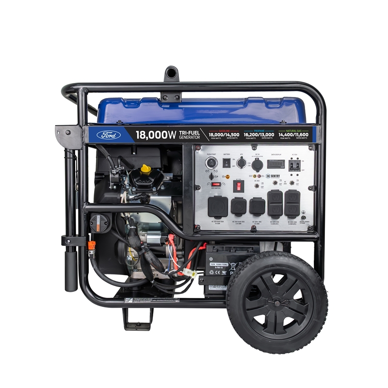 Ford 18000 Watt Tri-Fuel Portable Generator with Remote Start in Blue