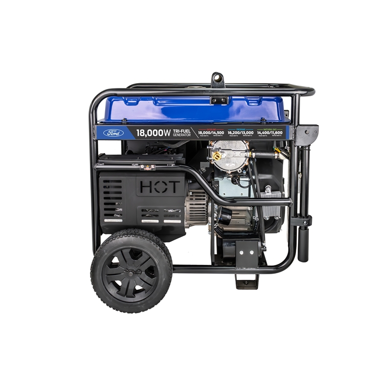 Ford 18000 Watt Tri-Fuel Portable Generator with Remote Start in Blue