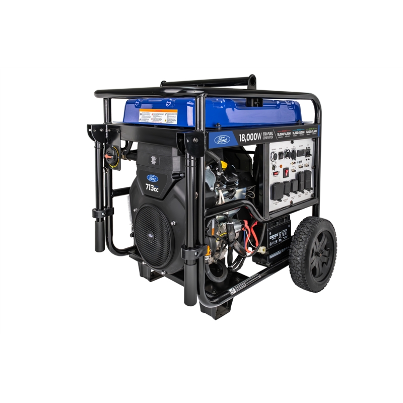 Ford 18000 Watt Tri-Fuel Portable Generator with Remote Start in Blue