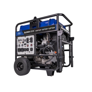 Ford 28000 Watt Tri-Fuel Portable Generator with Remote Start in Blue