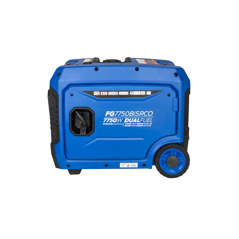 Ford 7750 Watt Dual Fuel Inverter Generator with Remote Start in Blue