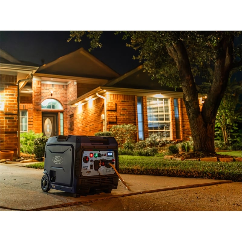 Ford 7750 Watt Dual Fuel Inverter Generator with Remote Start in Blue