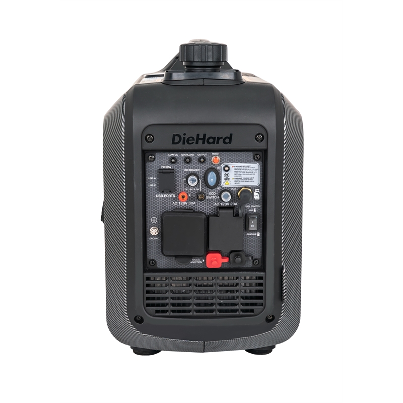 DieHard 2800 Watt Dual Fuel Inverter Generator in Black