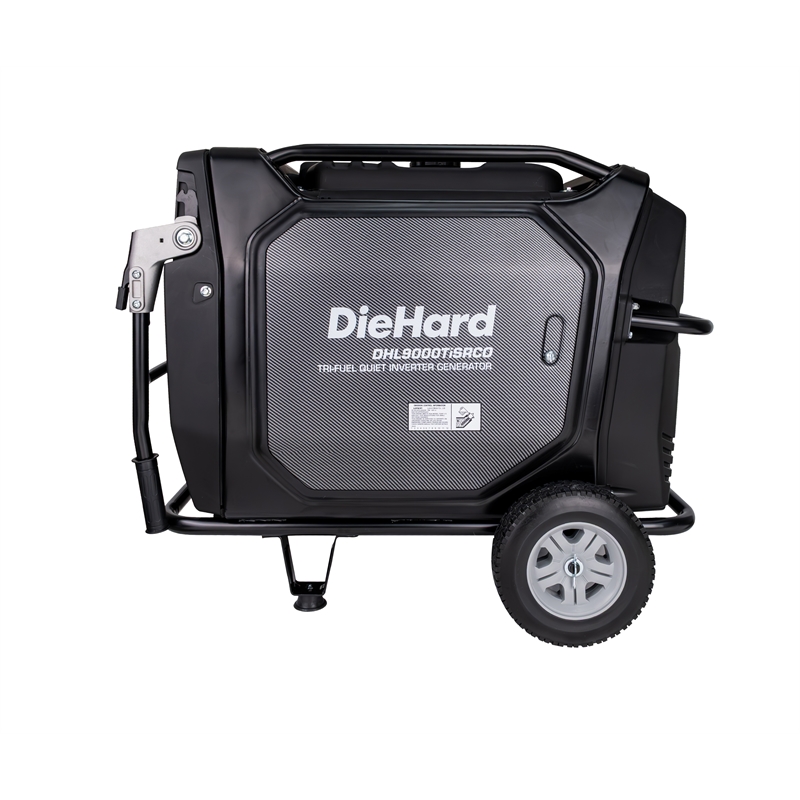 DieHard 9000 Watt Tri-Fuel Gasoline Inverter Generator w/ Remote Start in Black