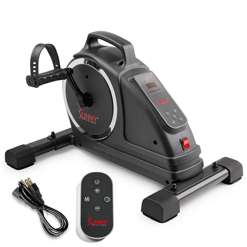 Sunny Health & Fitness Smart Motorized Mini Bike in Black